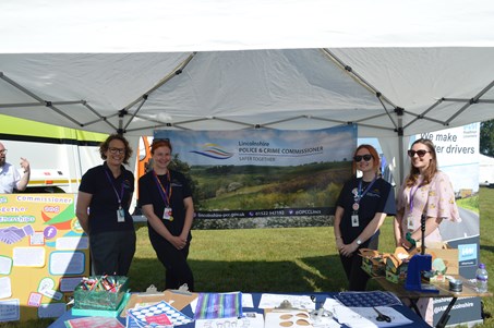 Members of the Safer Together team at the Lincolnshire Show